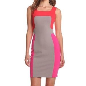 Anthropologie Yoana Baraschi Murano Colorblock Stretch Ponte Sheath Dress sz 4/6